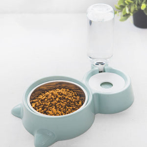 Automatic Pet Food Feeder Drinking Water Fountains For Cats 500ML Large Capacity Pet Water Drinker Cats Dogs Feeding Bowls