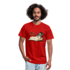 Cat Lovers Jersey T-Shirt by Bella + Canvas + Alluring Kat - red