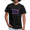 AK Motto Unisex Jersey T-Shirt by Bella + Canvas + Alluring Kat - black