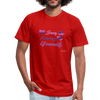 AK Motto Unisex Jersey T-Shirt by Bella + Canvas + Alluring Kat - red