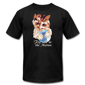 Get the Fly Me to the Meown Design. YOU choose Apparel and Color - black